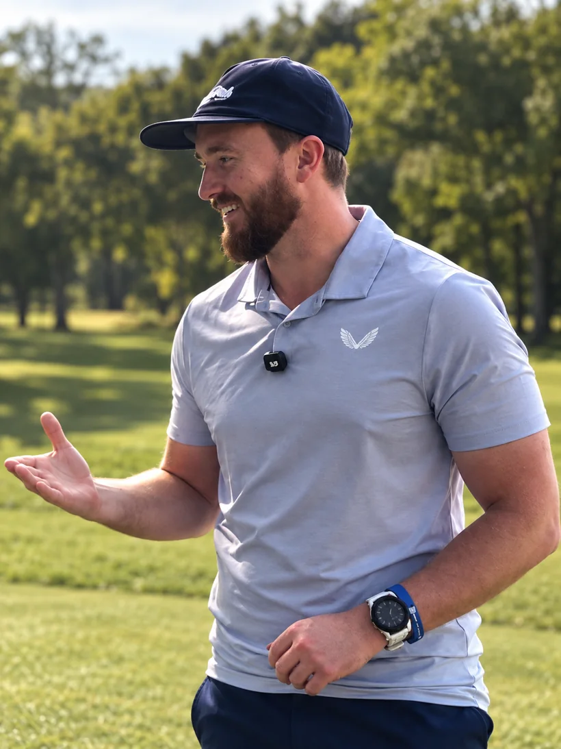 Matthew Knight of Matt Does Golf on the golf course
